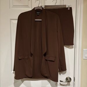 Boohoo Blazer and mini skirt set